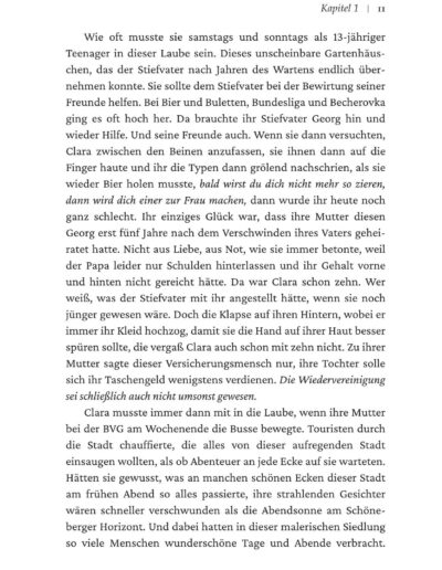 Seite 14 von 28 der Leseprobe von Berlin Psycho (Band II): Die Laube | Autor: Marc B. Rey