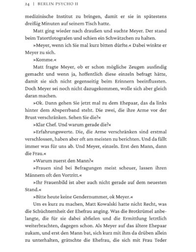 Seite 27 von 28 der Leseprobe von Berlin Psycho (Band II): Die Laube | Autor: Marc B. Rey